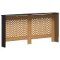vidaXL Κάλυμμα Καλοριφέρ Μαύρο 172 x 19 x 81 εκ. από MDF