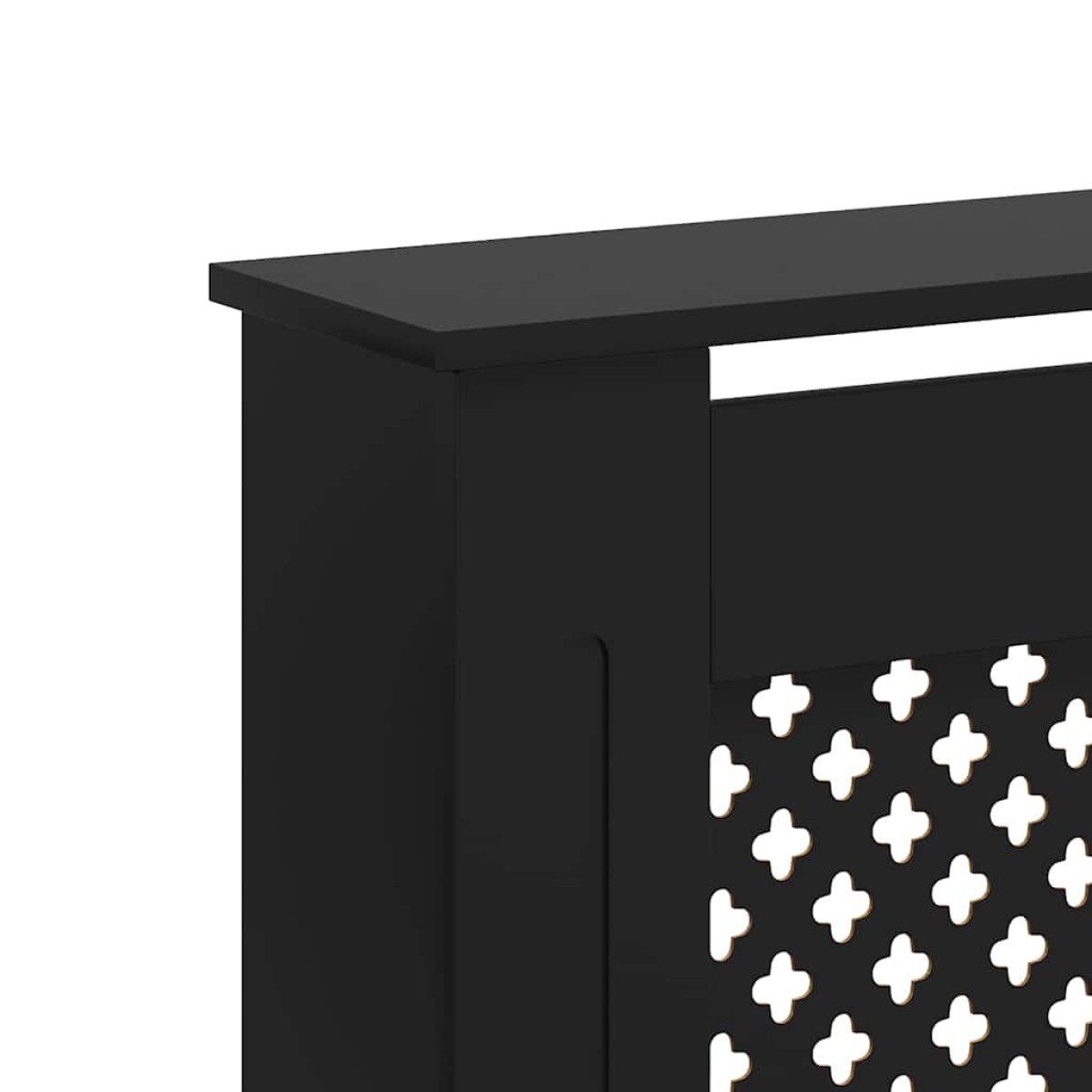 vidaXL Κάλυμμα Καλοριφέρ Μαύρο 172 x 19 x 81 εκ. από MDF