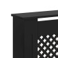 vidaXL Κάλυμμα Καλοριφέρ Μαύρο 172 x 19 x 81 εκ. από MDF