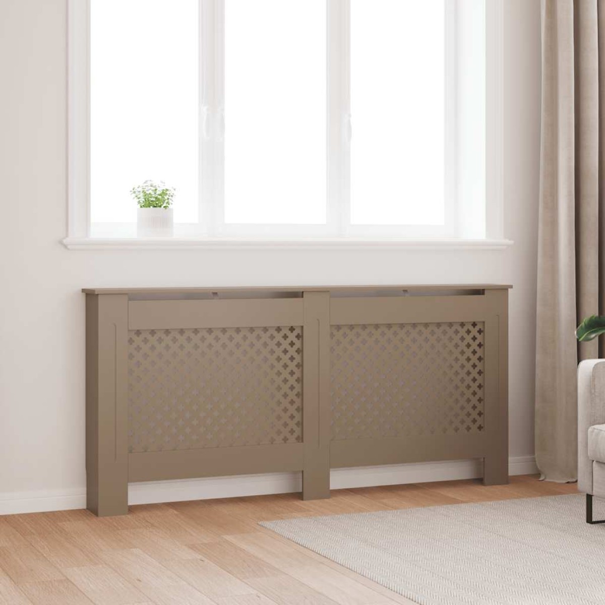vidaXL Κάλυμμα Καλοριφέρ 172 x 19 x 81 εκ. από MDF