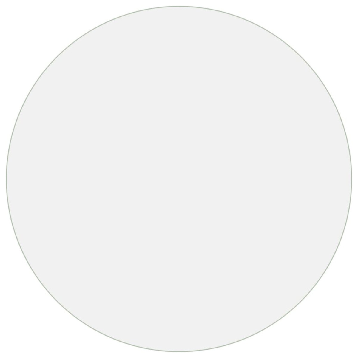vidaXL Προστατευτικό Τραπεζιού Ματ Ø 80 εκ. / 2 χιλ. από PVC