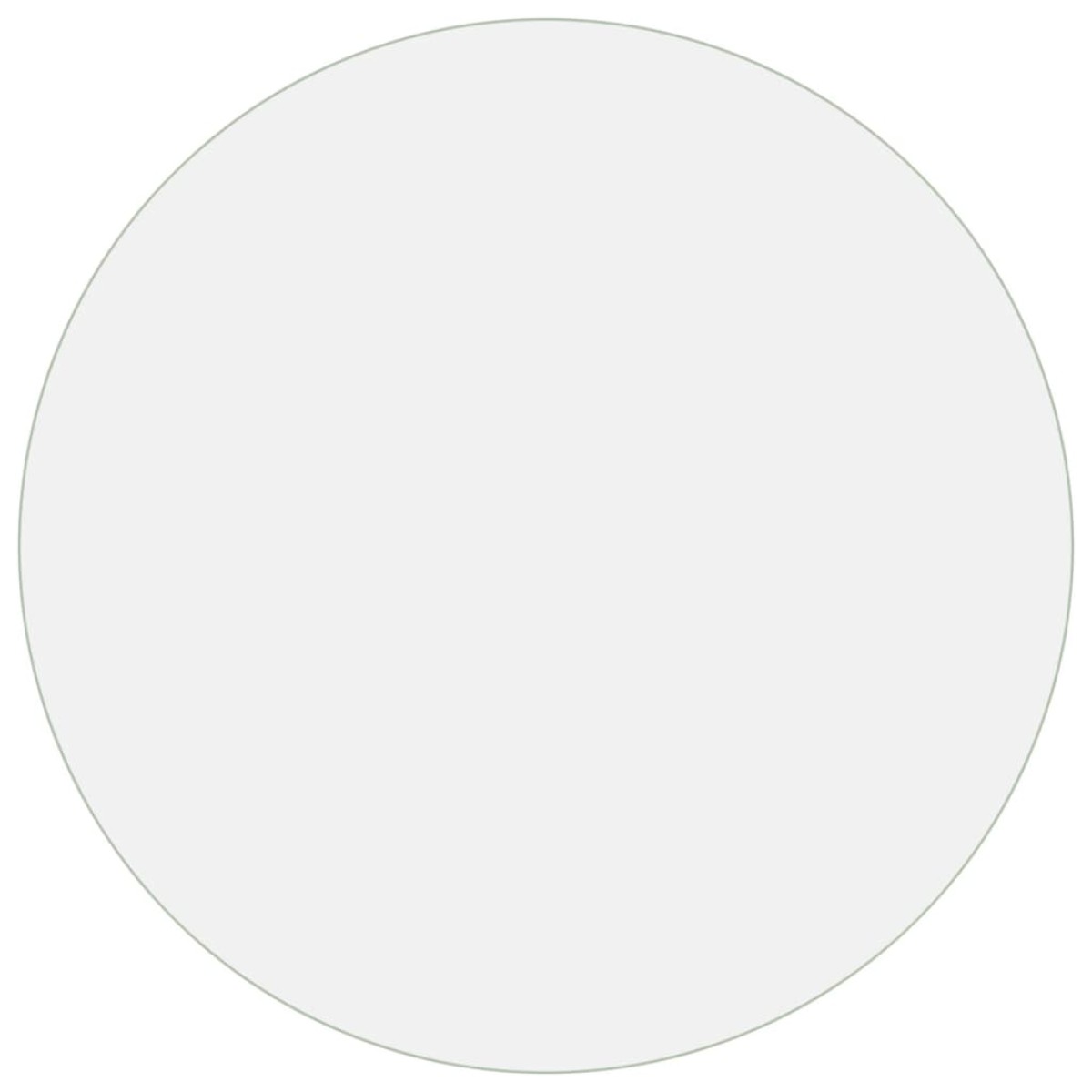 vidaXL Προστατευτικό Τραπεζιού Ματ Ø 100 εκ. / 2 χιλ. από PVC