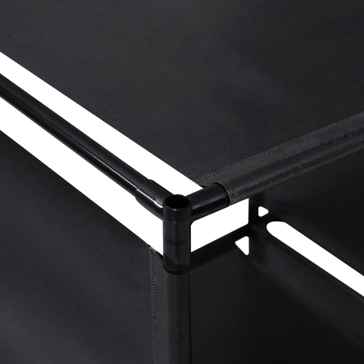vidaXL Ραφιέρα Σκάλα Προβολής 130 x 45 x 170 εκ. Υφασμάτινη