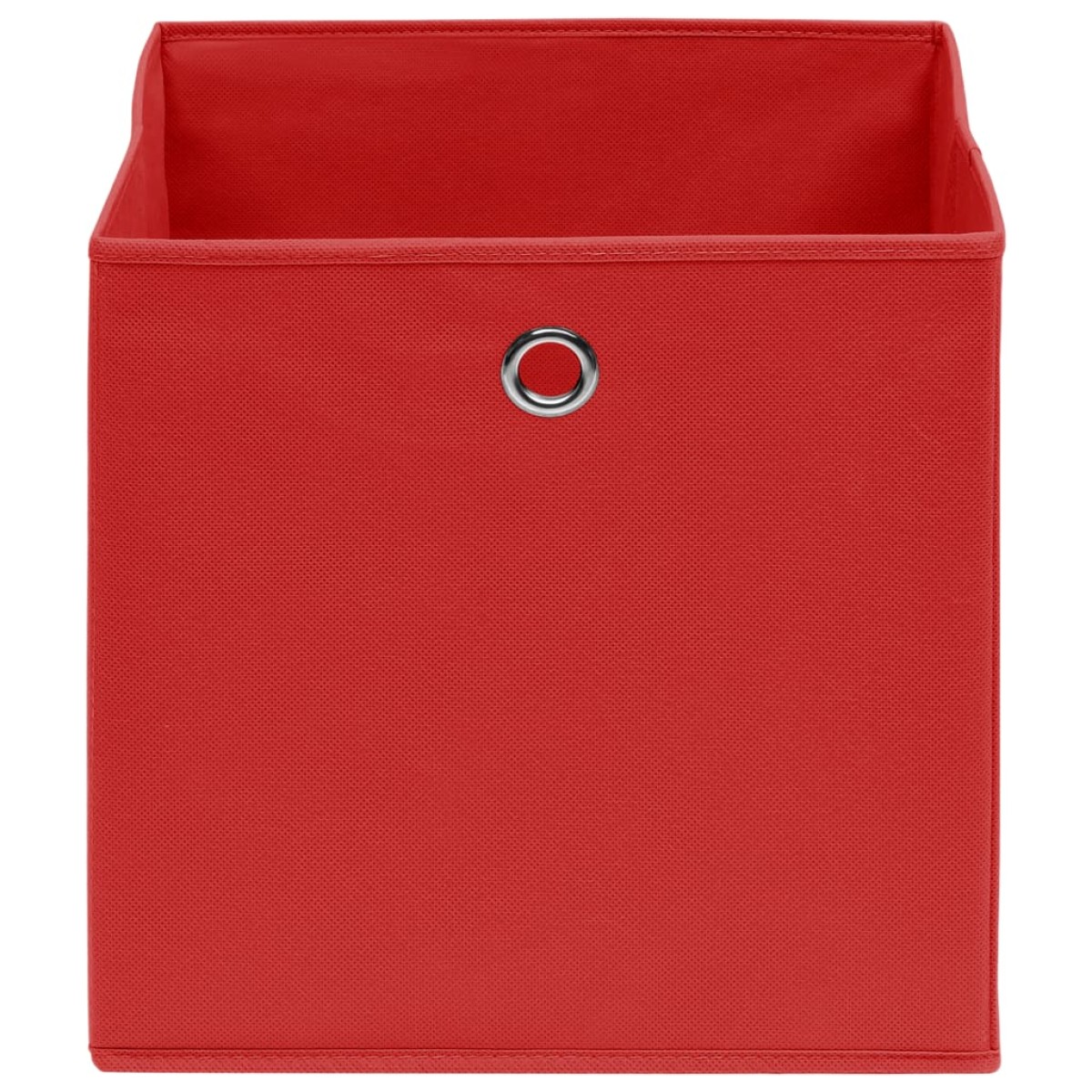 vidaXL Κουτιά Αποθήκευσης 10 τεμ. Κόκκινα 32 x 32 x 32 εκ. Υφασμάτινα