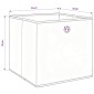 vidaXL Κουτιά Αποθήκευσης 10 τεμ. Γαλάζια 32 x 32 x 32 εκ. Υφασμάτινα