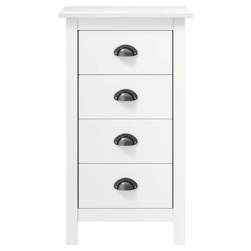vidaXL Μπουφές Hill Λευκός 46x35x80 εκ. από Μασίφ Ξύλο Πεύκου