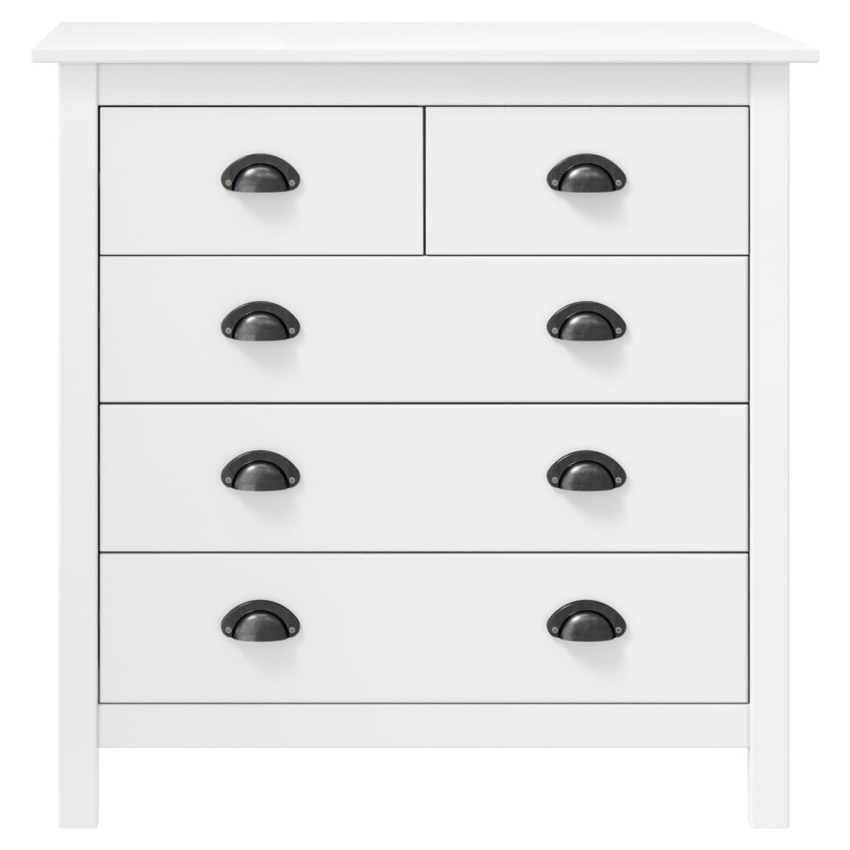 vidaXL Μπουφές Hill Λευκός 79x40x80 εκ. από Μασίφ Ξύλο Πεύκου