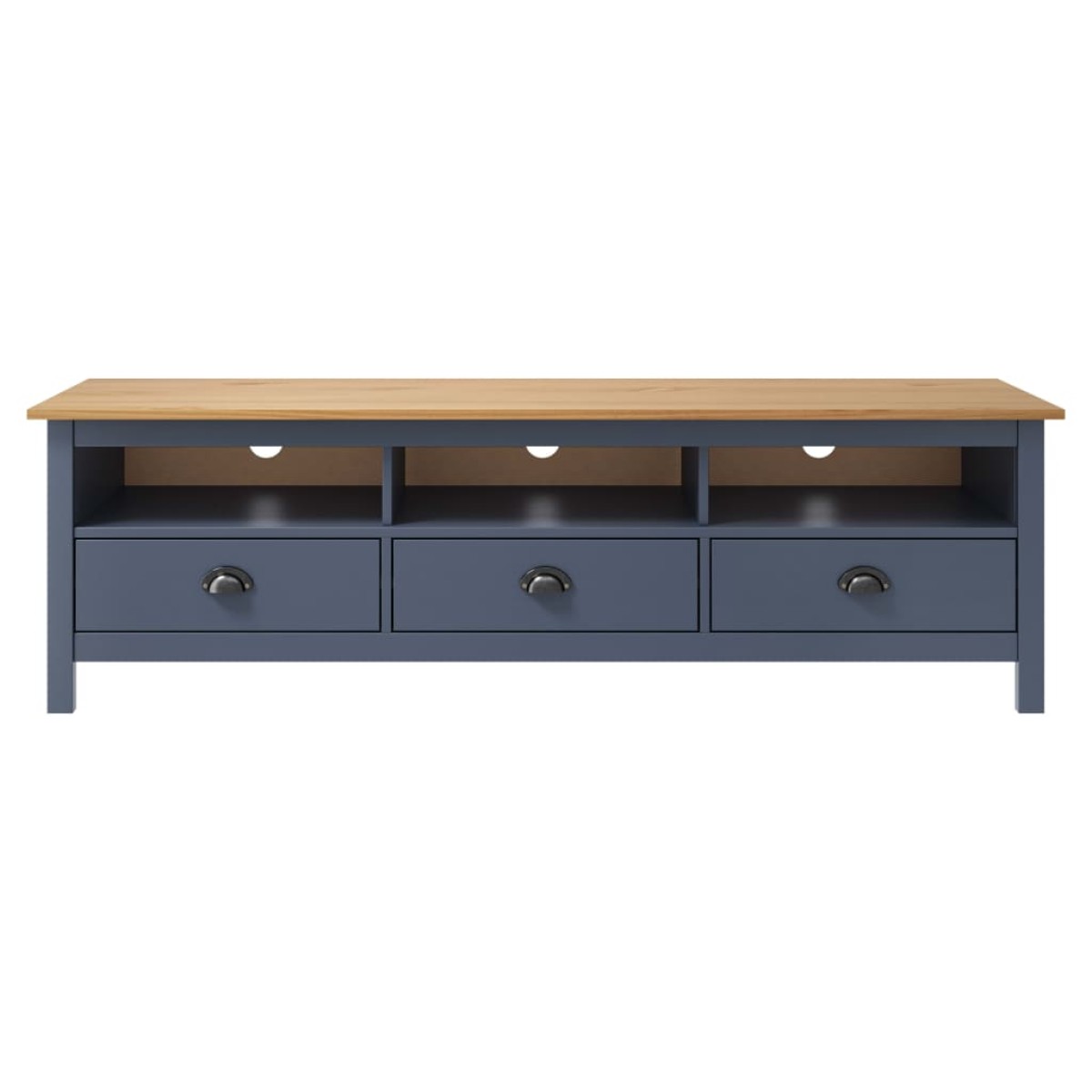 vidaXL Έπιπλο Τηλεόρασης Hill Γκρι 158x40x47 εκ. Ξύλο Πεύκου