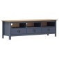 vidaXL Έπιπλο Τηλεόρασης Hill Γκρι 158x40x47 εκ. Ξύλο Πεύκου