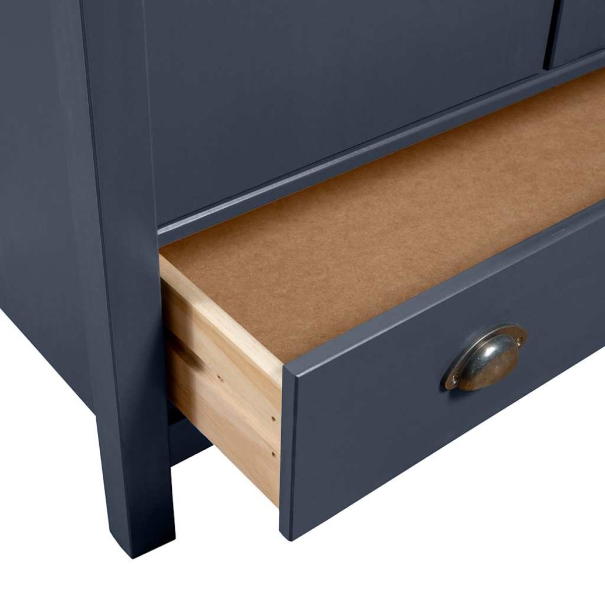 vidaXL Ντουλάπα Hill Δίφυλλη Γκρι 89x50x170 εκ. Μασίφ Ξύλο Πεύκου