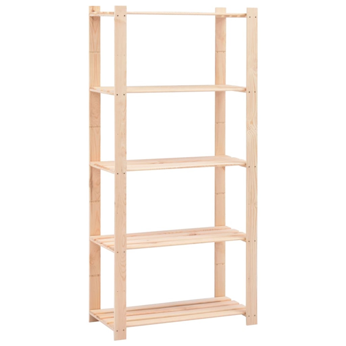 vidaXL Ραφιέρες 5 Επιπέδων 3 τεμ 250 κ 80x38x170 εκ Μασίφ Ξύλο Πεύκου
