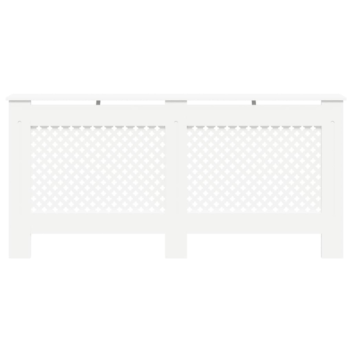 vidaXL Καλύμματα Καλοριφέρ 2 τεμ. Λευκά 172 x 19 x 81,5 εκ. από MDF