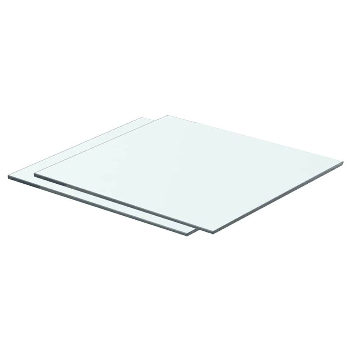 vidaXL Ράφια Πάνελ 2 τεμ. Διάφανα 40 x 30 εκ. Γυάλινα