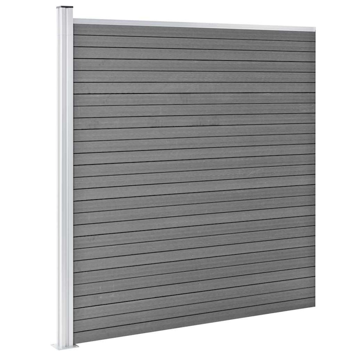 vidaXL Πάνελ Περίφραξης Γκρι 1564 x 186 εκ. από WPC