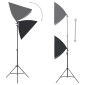 vidaXL Κιτ Φωτισμού Φωτογραφικού Στούντιο με Softbox και Φόντο