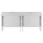 vidaXL Ερμάρια Συρόμενες Πόρτες 2 τεμ. 240x50x(95-97) εκ. Ανοξ. Ατσάλι