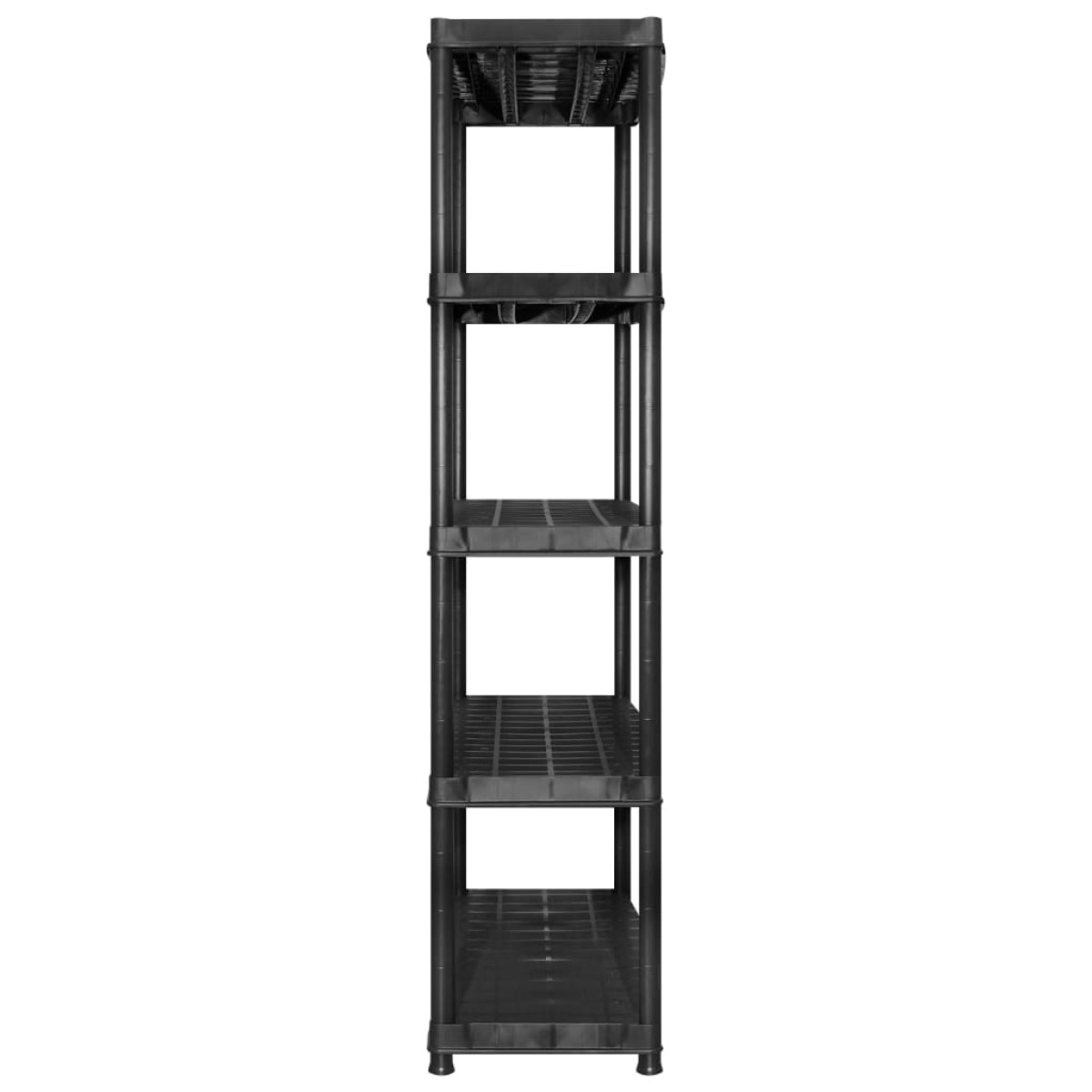 vidaXL Ραφιέρα Αποθήκευσης 5 Επιπέδων Μαύρη 170 x 40 x 185 εκ Πλαστική