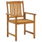 vidaXL Καρέκλες Κήπου 4 τεμ. από Μασίφ Ξύλο Ακακίας με Μαξιλάρια