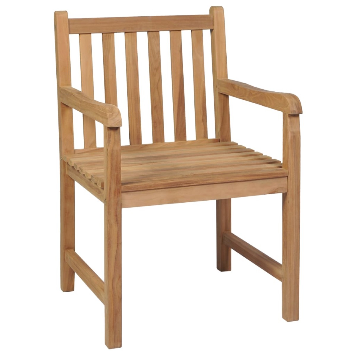 vidaXL Καρέκλες Κήπου 2 τεμ. από Μασίφ Ξύλο Teak με Κόκκινα Μαξιλάρια