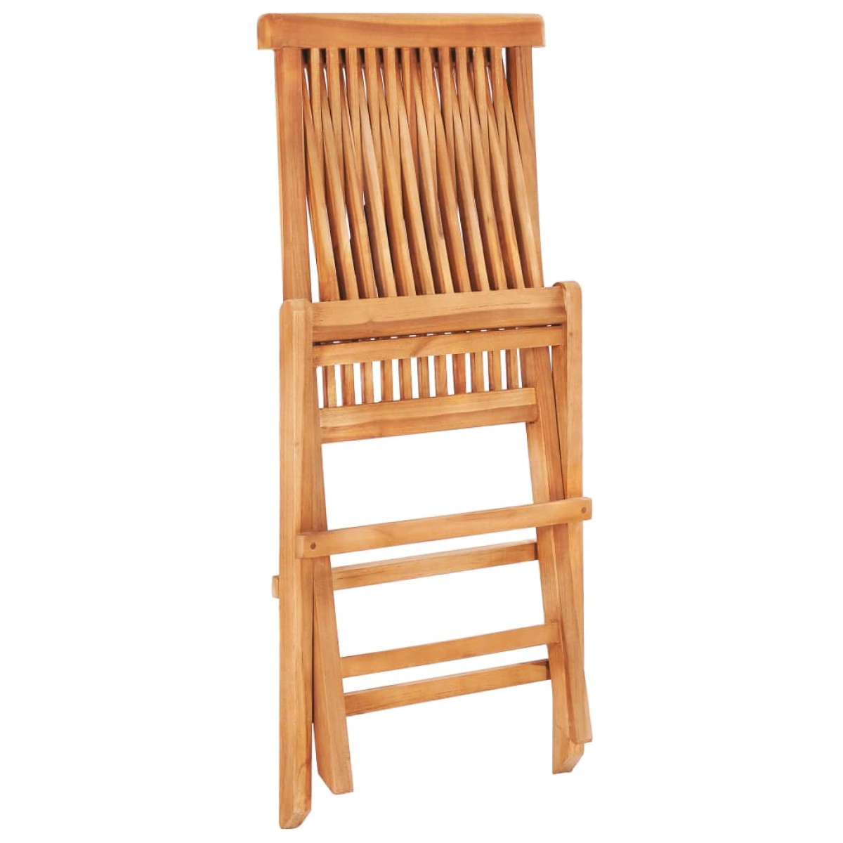 vidaXL Σετ Επίπλων Mπιστρό 3 τεμ. Μασίφ Ξύλο Teak με Πράσινα Μαξιλάρια