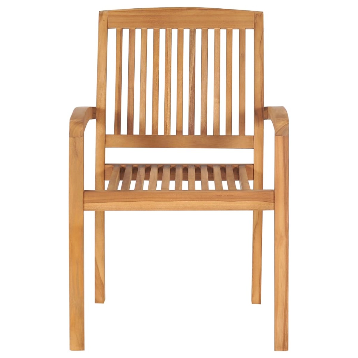 vidaXL Καρέκλες Κήπου 2 τεμ. από Ξύλο Teak με Φωτ. Πράσινα Μαξιλάρια