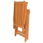 vidaXL Καρέκλες Κήπου 4 τεμ. από Μασίφ Ξύλο Teak & Μπλε Ρουά Μαξιλάρια