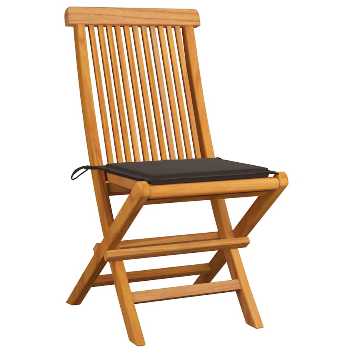 vidaXL Καρέκλες Κήπου 6 τεμ. από Μασίφ Ξύλο Teak με Taupe Μαξιλάρια