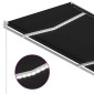 vidaXL Τέντα Συρόμενη Χειροκίνητη με LED Ανθρακί 300 x 250 εκ.