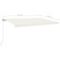 vidaXL Τέντα Συρόμενη Χειροκίνητη με LED Κρεμ 500 x 300 εκ.
