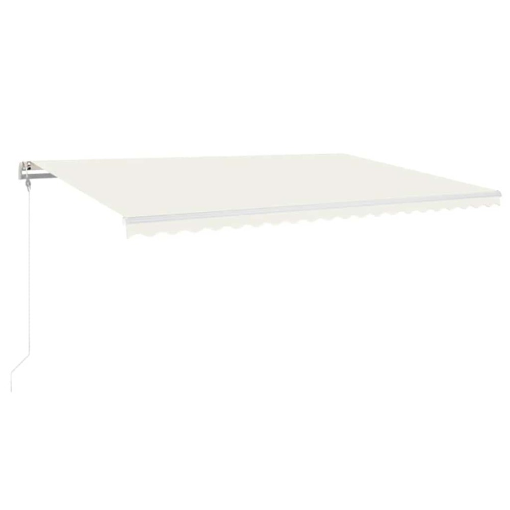 vidaXL Τέντα Αυτόματη με LED & Αισθητήρα Ανέμου Κρεμ 500 x 300 εκ.