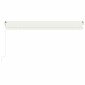 vidaXL Τέντα Αυτόματη με LED & Αισθητήρα Ανέμου Κρεμ 500 x 300 εκ.