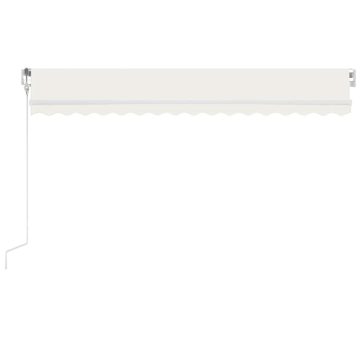 vidaXL Τέντα Αυτόματη με LED & Αισθητήρα Ανέμου Κρεμ 400x350 εκ.