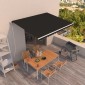 vidaXL Τέντα Συρόμενη Αυτόματη Ανθρακί 450 x 350 εκ.