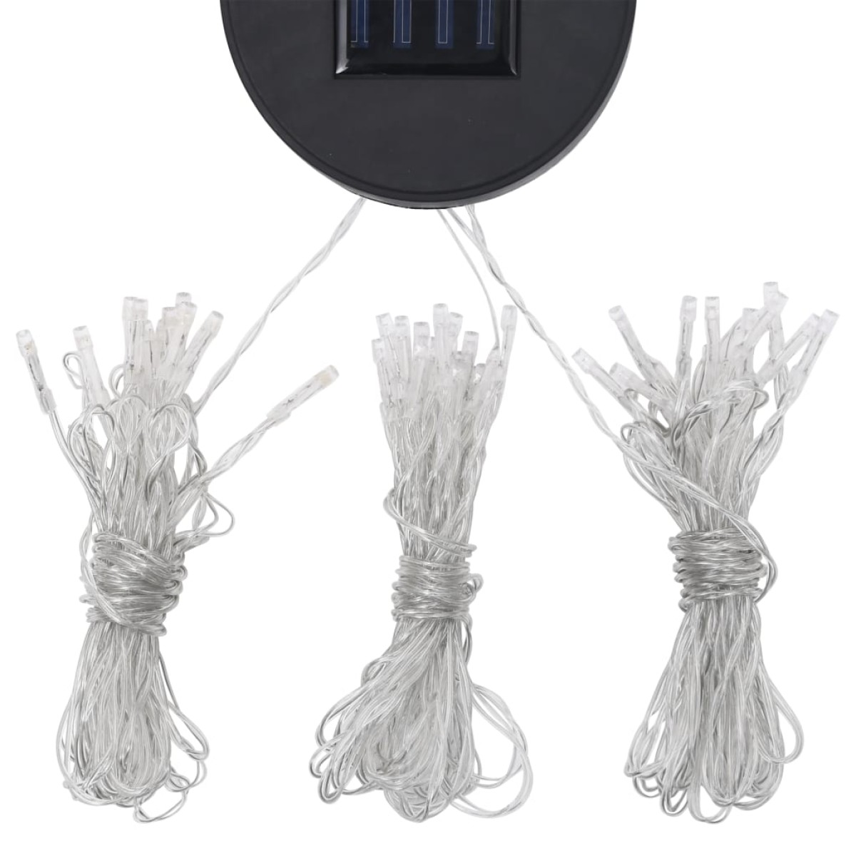 vidaXL Κιόσκι με Διπλή Οροφή και Φωτάκια LED Taupe 3 x 3 x 2,7 μ.