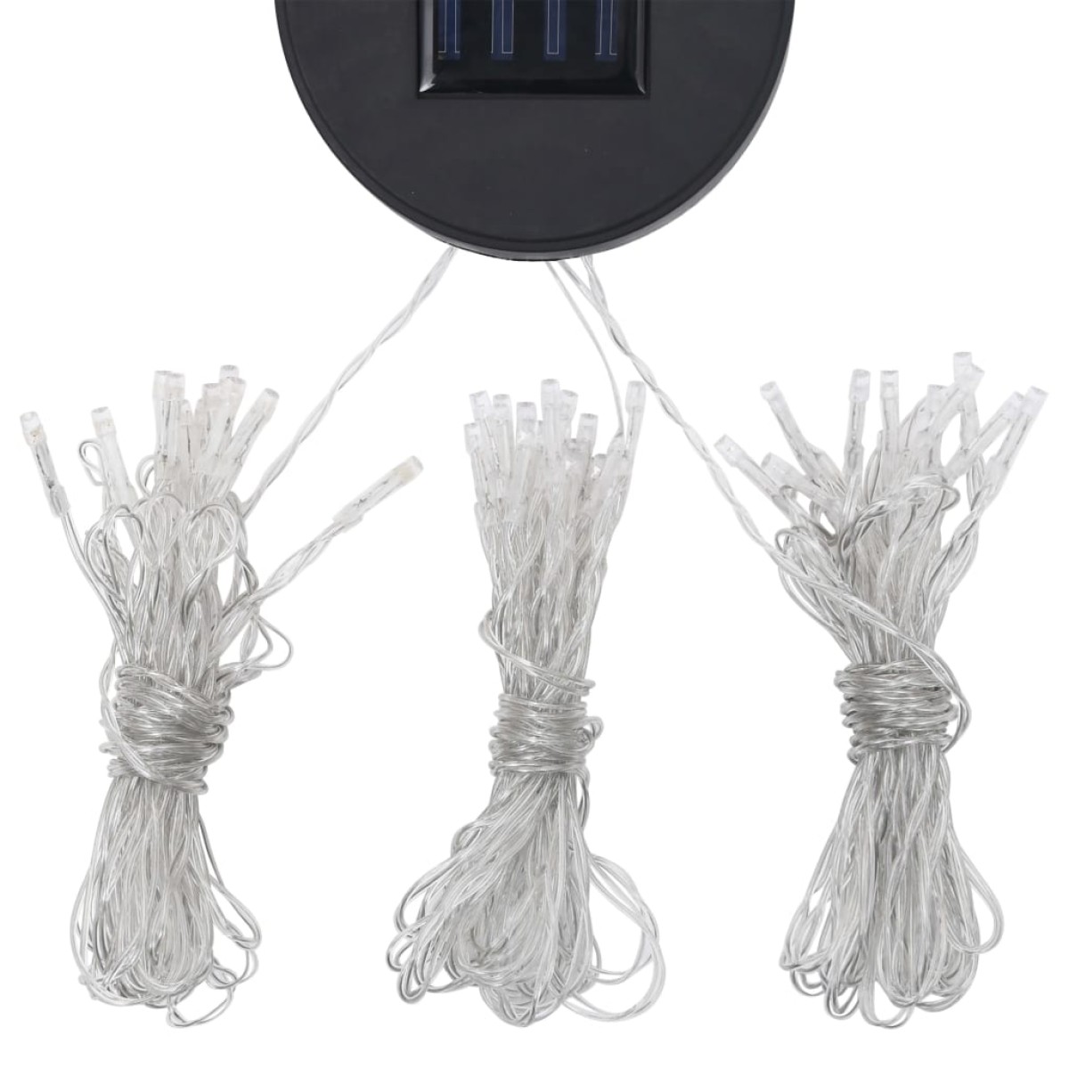 vidaXL Κιόσκι με Φωτάκια LED Κρεμ 300 x 300 εκ.