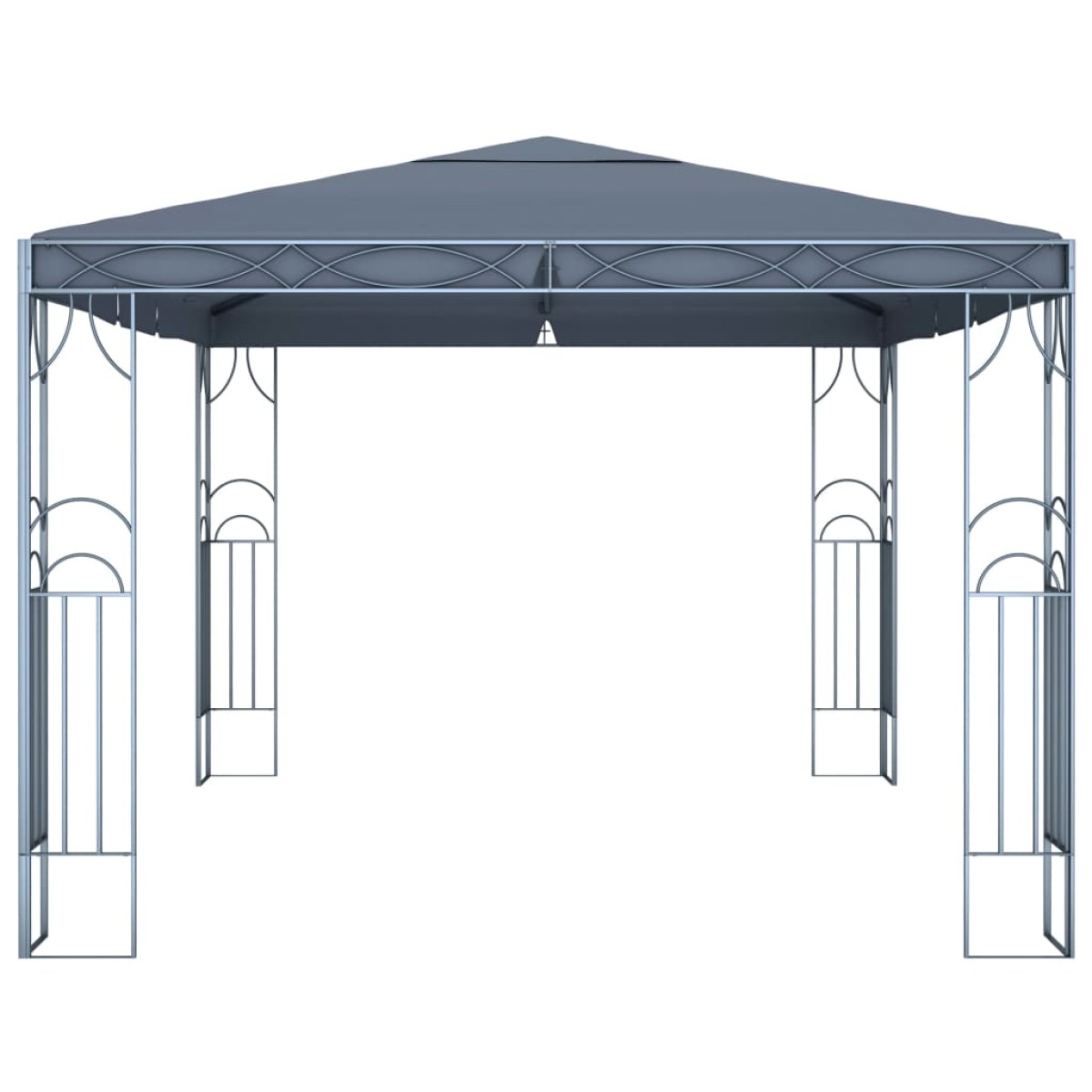 vidaXL Κιόσκι με Φωτάκια LED Ανθρακί 400 x 300 εκ.