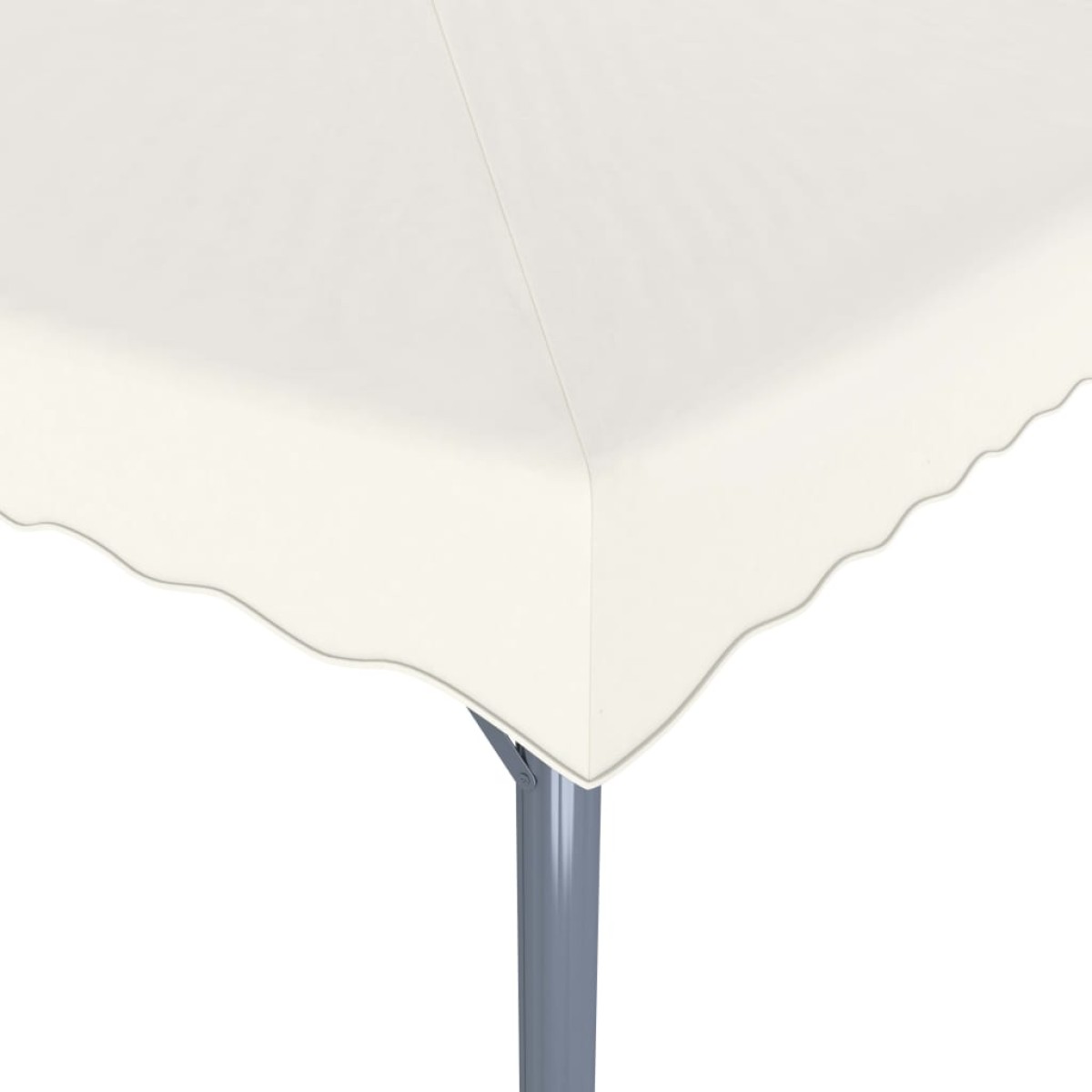 vidaXL Κιόσκι με Φωτάκια Κρεμ LED 300 x 300 εκ. Αλουμινίου