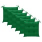 vidaXL Καρέκλες Κήπου Πτυσσόμενες 6 τεμ. Μασίφ Ξύλο Teak με Μαξιλάρια