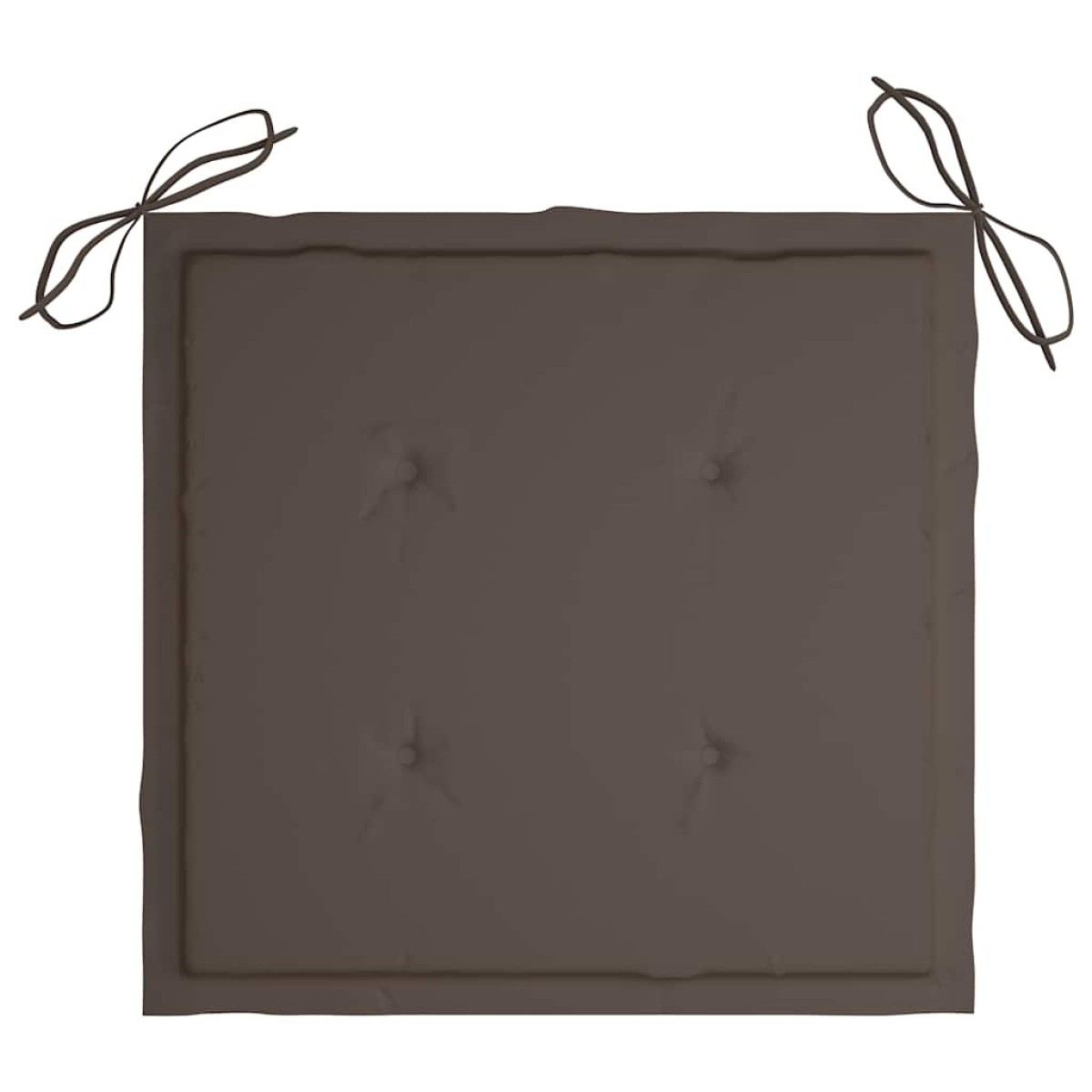 vidaXL Καρέκλες Κήπου 4 τεμ. από Μασίφ Ξύλο Teak με Taupe Μαξιλάρια