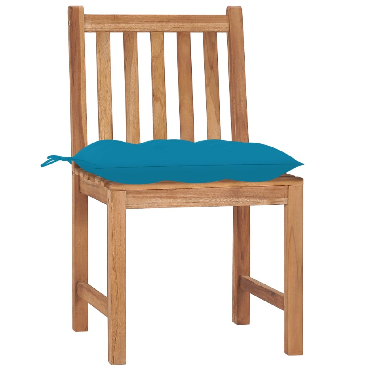 vidaXL Καρέκλες Κήπου 6 τεμ. από Μασίφ Ξύλο Teak με Μαξιλάρια