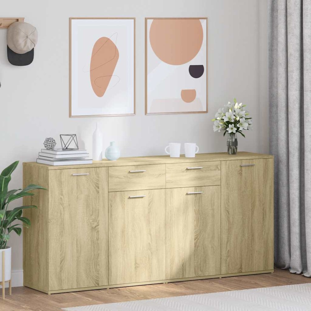 vidaXL Μπουφές Sonoma Δρυς 160 x 36 x 75 εκ. από Επεξ. Ξύλο