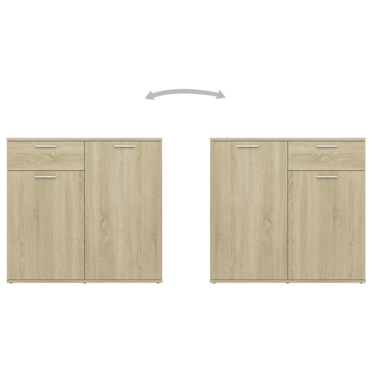 vidaXL Μπουφές Sonoma Δρυς 160 x 36 x 75 εκ. από Μοριοσανίδα