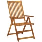 vidaXL Καρέκλες Κήπου Πτυσσόμ. 8 τεμ. Μασίφ Ξύλο Ακακίας με Μαξιλάρια