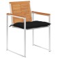 vidaXL Καρέκλες Κήπου 8 τεμ. από Μασίφ Ξύλο Ακακίας με Μαξιλάρια