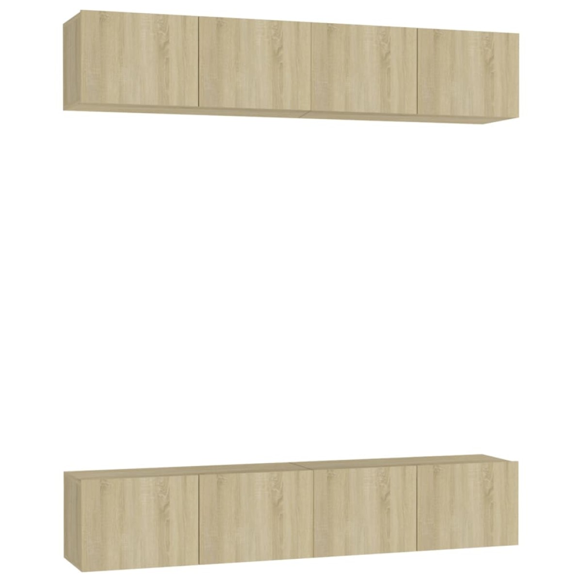 vidaXL Έπιπλα Τηλεόρασης 4 τεμ. Sonoma Δρυς 80x30x30 εκ. Μοριοσανίδα