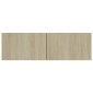 vidaXL Έπιπλα Τηλεόρασης 4 τεμ. Sonoma Δρυς 100x30x30 εκ. Μοριοσανίδα