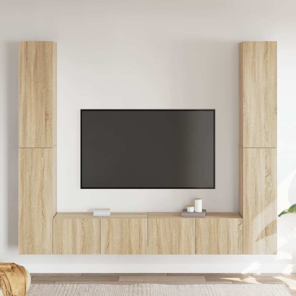 vidaXL Έπιπλο Τηλεόρασης 6 Τεμαχίων Sonoma Δρυς από Μοριοσανίδα