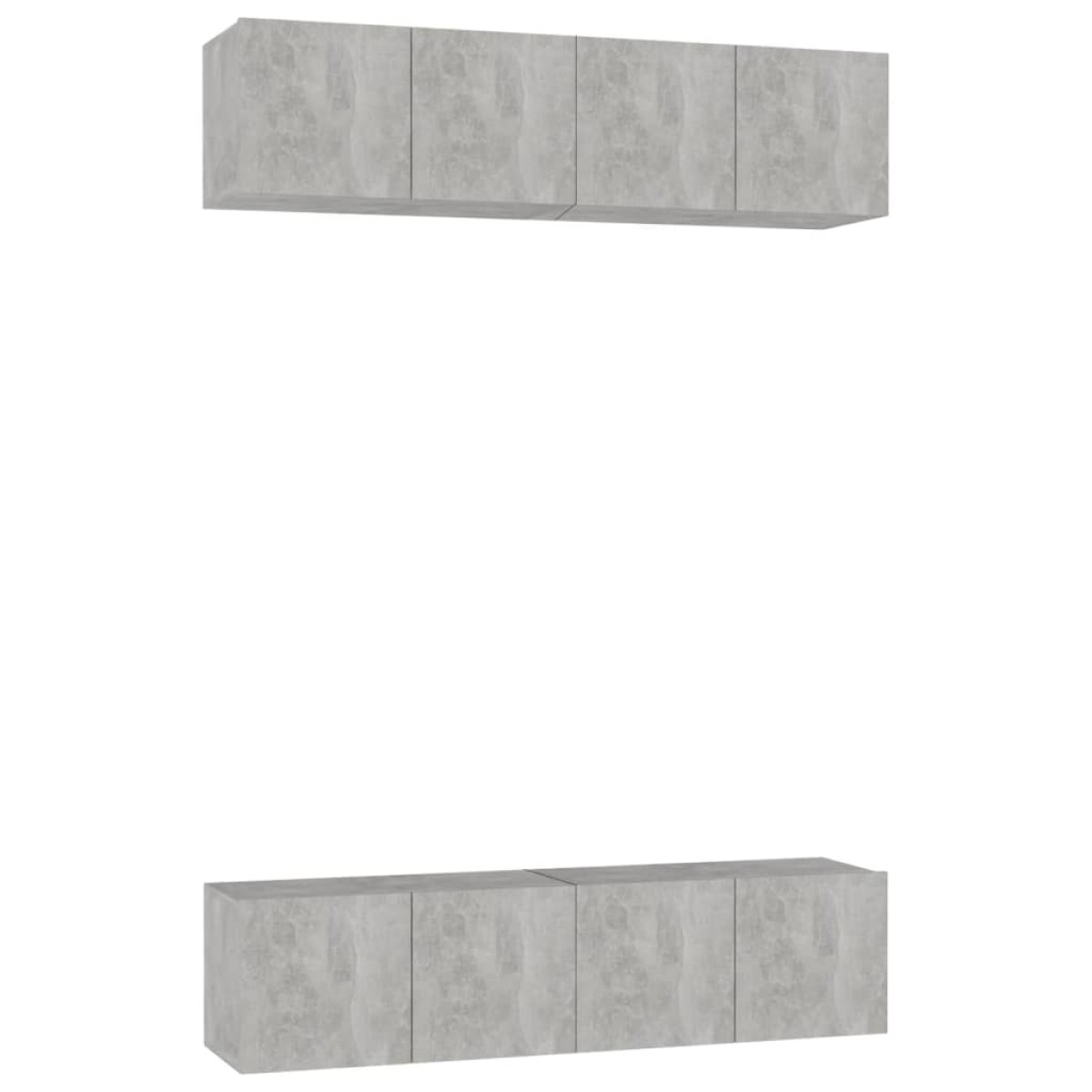 vidaXL Έπιπλα Τηλεόρασης 4 τεμ. Γκρι Σκυρ. 60x30x30εκ. από Μοριοσανίδα