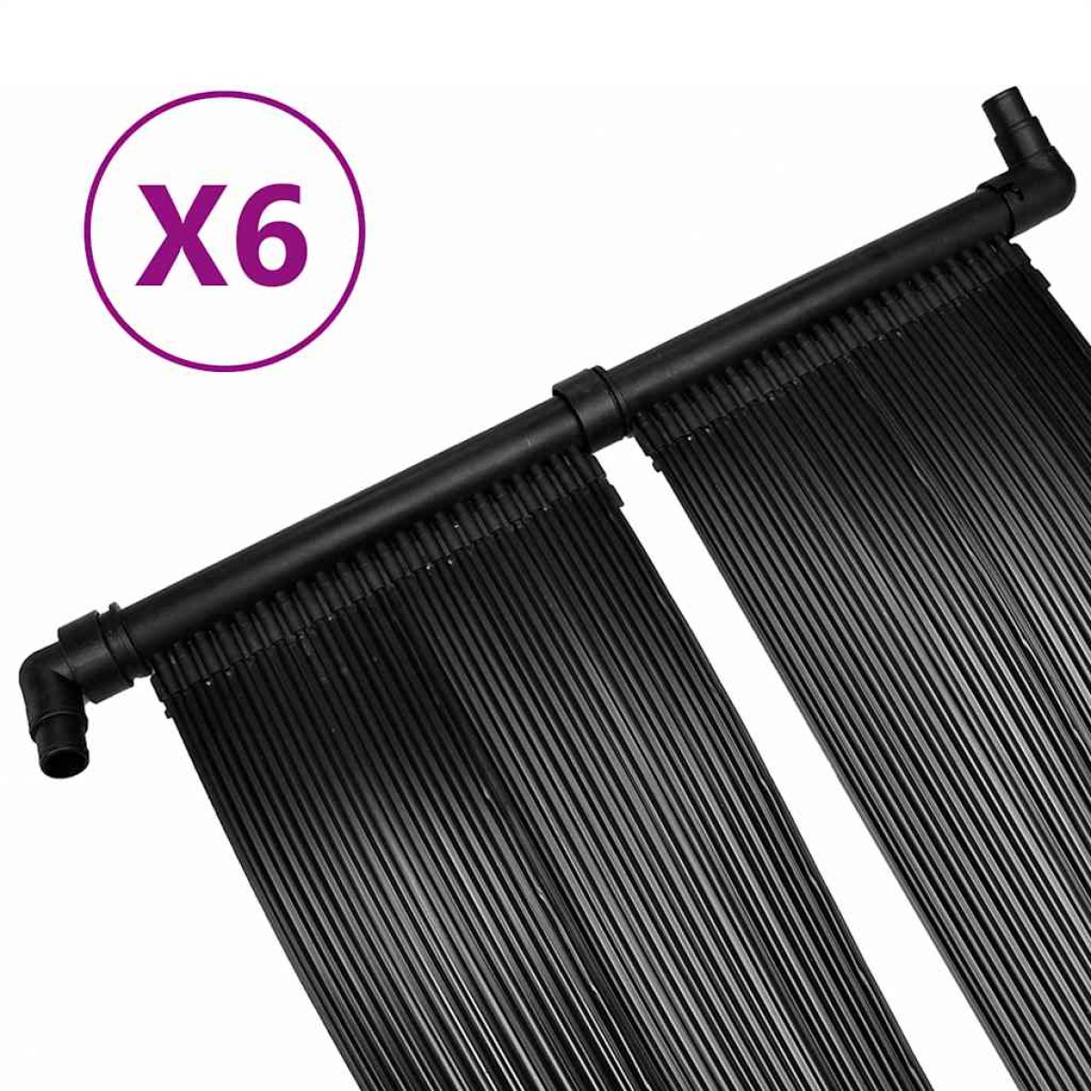 vidaXL Θερμαντικά Πισίνας Ηλιακά 6 τεμ. 80 x 620 εκ.