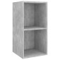 vidaXL Έπιπλο Τηλεόρασης 4 Τεμαχίων Γκρι Σκυροδέματος από Μοριοσανίδα
